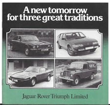 Jaguar Rover Triumph Limited 1978-79 UK Market Corporate Brochure Land Rover