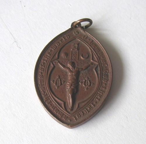 Antique religious medal - religious,
