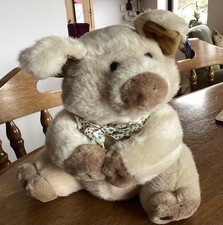 Vintage DSN Pig Cuddly Toy