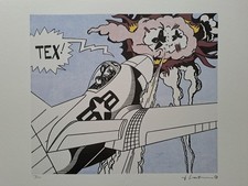 Roy Lichtenstein Signed - Tex!  - Certificate