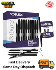 Eziglide ballpoint pens black - pens,