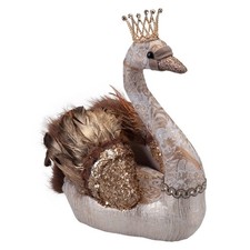 Christmas Swan Decoration 27cm