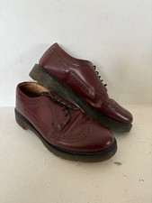 Dr Martens 3989 Oxblood Burgundy Leather Brogue Mens Smooth Shoes Size UK 8 EU42