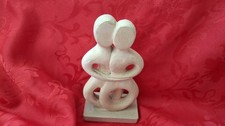 Cycladic Man & Woman Sculpture  Handmade In Greece,excellent Gift Idea Or Decor.