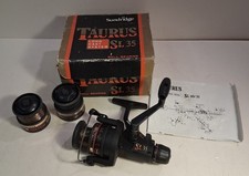 Vintage Sundridge Taurus SL35 Fishing Reel + 2 Spare Spools + Box + Instructions