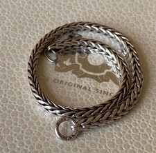 Authentic Trollbeads Sterling Silver 925 Foxtail Bracelet 20 cms