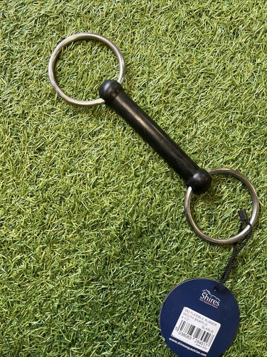 Flexible rubber snaffle bit - snaffle,