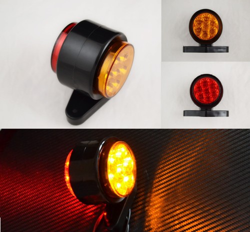 12v red amber led stalk - red,
