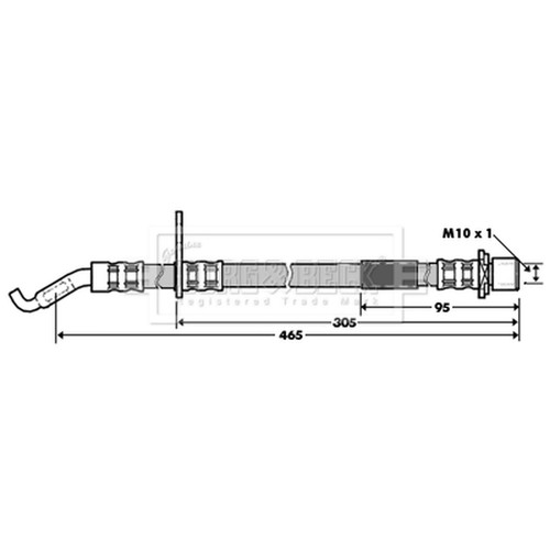 Brake hose for daihatsu - hose,