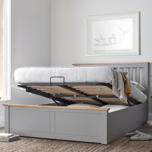 Wood ottoman bed malmo - malmo, storage