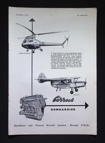 Original 1953 advert cirrus - 1953,