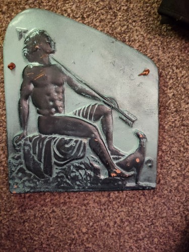 Vintage ceramic wall plaque - vintage,