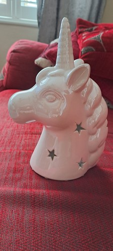 Ceramic unicorn head - ceramic,