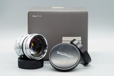 Voigtlander 50mm f1.5 Nokton Aspherical VM Leica M Mount CHROME Boxed with Hood