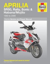 1993-2009 Aprilia SR50, Rally, Sonic, & Habana/Mojito Scooters Haynes Manual