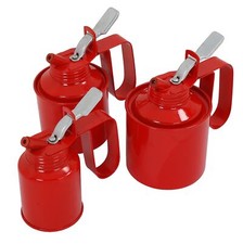 Metal Oil Can Thumb Pump 1/4 Pint With A Flexible Spout