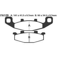 PAIR OF PADS EBC FA129 FOR