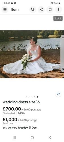 Italian designer wedding dress
