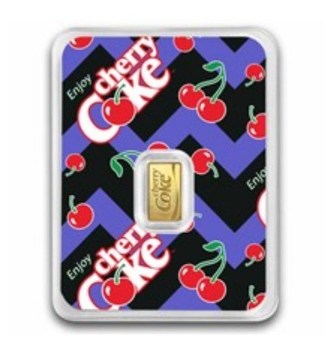 24ct gold cherry coke bar - 2g,