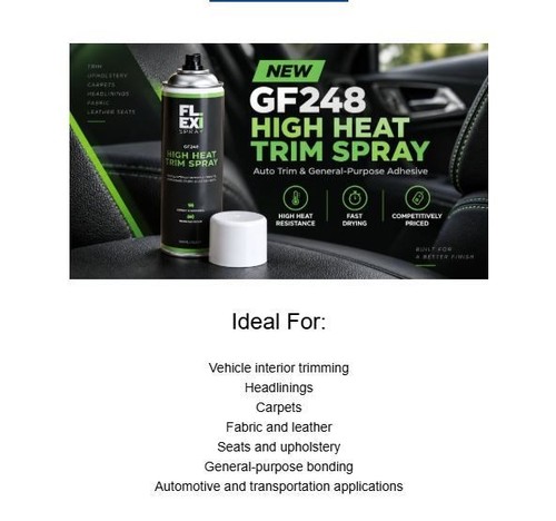 Trim adhesive car - van, heat
