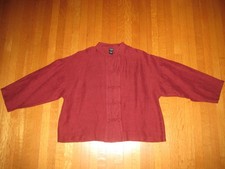 EILEEN FISHER Red Linen Blend