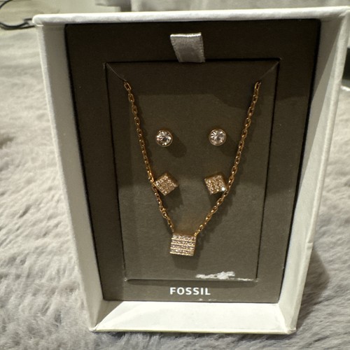 Fossil rose gold-toned