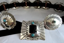 VINTAGE NAVAJO CONCHO BELT