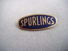 Vintage SPURLINGS enamel badge