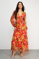 Warehouse Floral Dress Womens