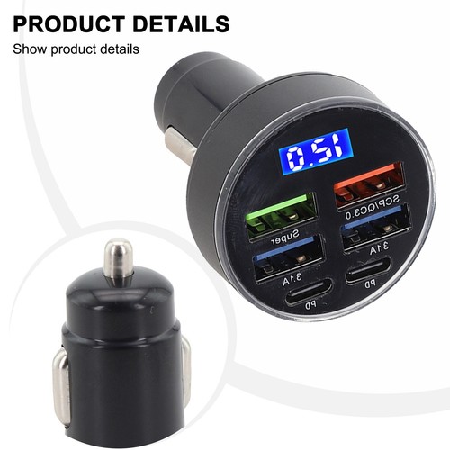 Car charger led display - car,