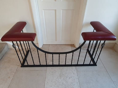 Wrought iron leather club - wrought,