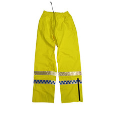 Hi Viz Trousers Waterproof Over 2.5 Layer Yellow Vis Yaffy Police Grade B