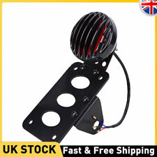 LED 12V Motorcycle License Plate Bracket Tail Light Fit for Chopper Bobber Black