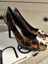 Next Runway Collection Leopard Print High Heel  Shoe Size 6 1/2 (40) Worn Once