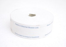 Bus Coach Setright Ticket Roll - Perth & District Buses Ltd