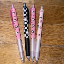 Hello Kitty Pens X4 Set B Sanrio Kawaii Brand New Black Ink