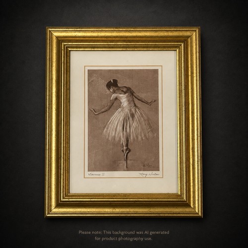 Ballet ballerina framed signed - ballet,