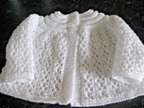 Lovely hand knitted matinee - knitted,