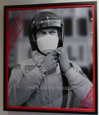 Steve McQueen - Le Mans (Tag Monaco Watch) - 24" x 27"   Rare.