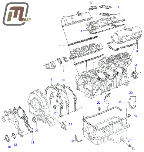 Ford granada mk2 mk3 gasket - mk2,