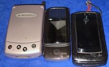 Rare Motorola Accompli A6188 - Motorola U8 + KRZR K1 - Lot x3 Mobile Phones