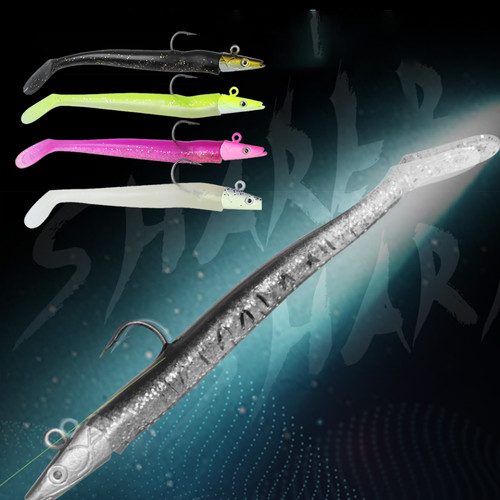 10pcs saltwater sandeel lures - saltwater,