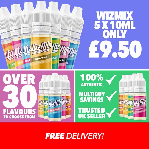 Wizmix vape liquid 5x10ml - liquid, |