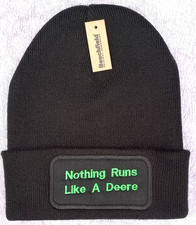 NOTHING RUNS LIKE A DEERE EMBROIDERED BEANIE-JOHN DEERE?, UNISEX ADULT