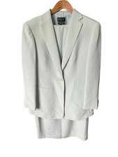 Episode Ladies 3 Pc Pale Mint Silk Suit - Blazer, Dress & Trousers - Size 10-12
