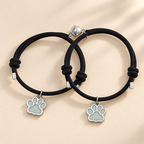 Matching paw heart magnetic - matching,