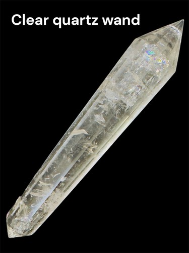 Natural clear quartz - clear, with