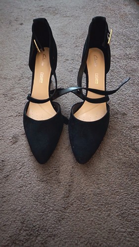 Clarks pointed toe court shoes - court,