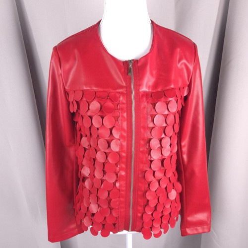 Linea domani red faux leather - linea,