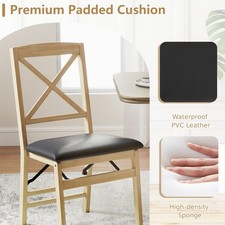 2 Pcs Wooden Dining Side